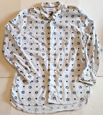 Tommy Hilfiger X Disney Long Sleeve Button Up Shirt Size XL Mickey Mouse