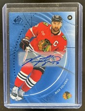 2025-26 SP Game Used Nick Foligno Blue Auto #133 Blackhawks