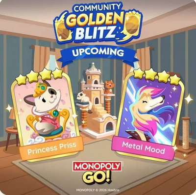 #ad #ad Golden Stickers Golden Blitz⚡ Mono Poly Go 4 ⭐️ Princess Priss amp;Metal Mood Fast $2.99