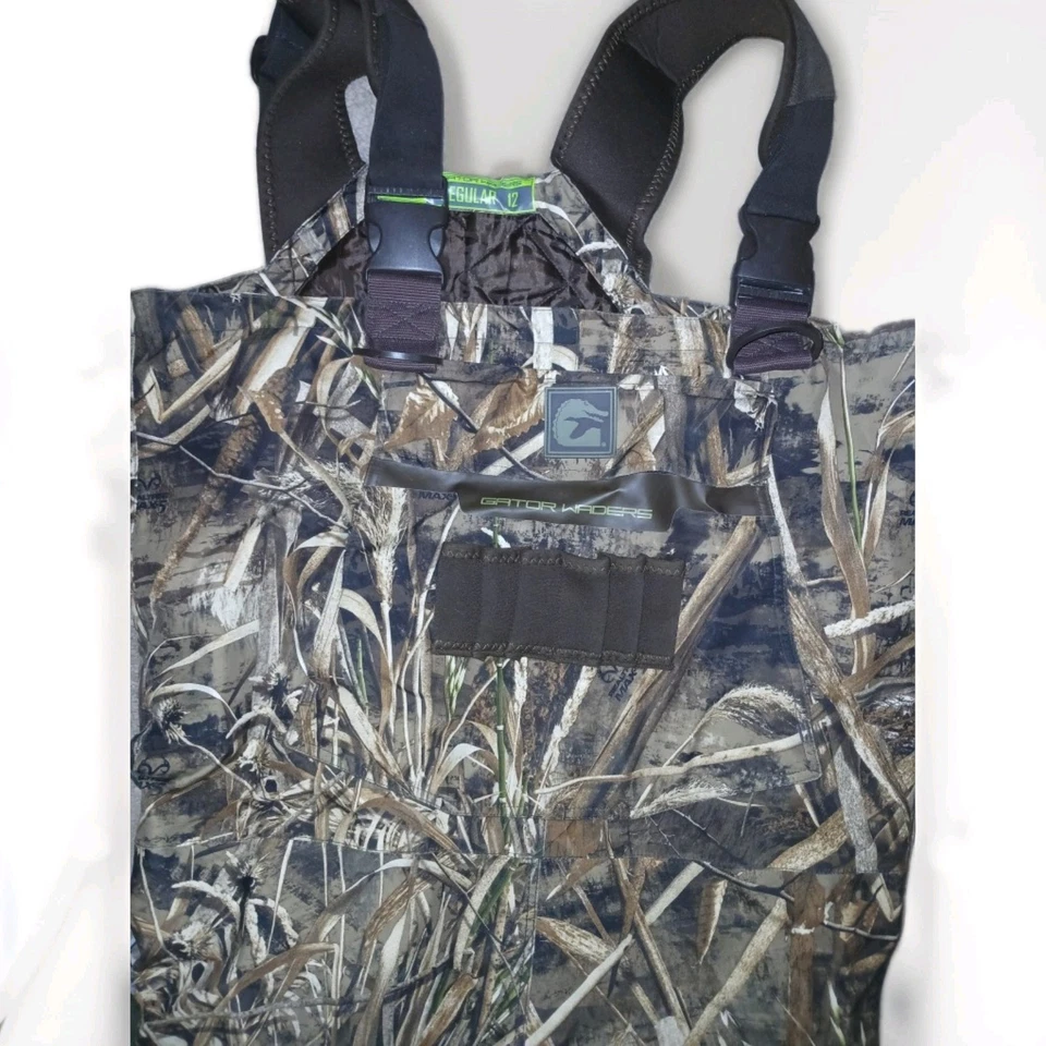 Vadeadores Gator Para Hombres Escudo Vadeadores Aislados Roble Musgo Original Bottomland Camuflaje Foto 4 de 4