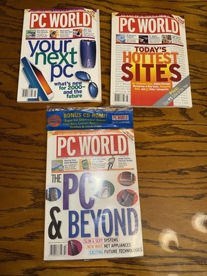 Vintage PC World Magazine Lot 2000 - January May October - Y2K Tech History