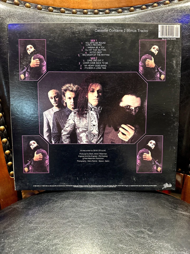 Dead Or Alive - Youthquake Vinyl LP [1985] FE 40119 - Image 2 of 2