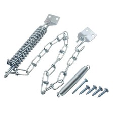 1 Set Screen Door Chain Storm Door Protector Chain and Spring Heavy Duty Storm D