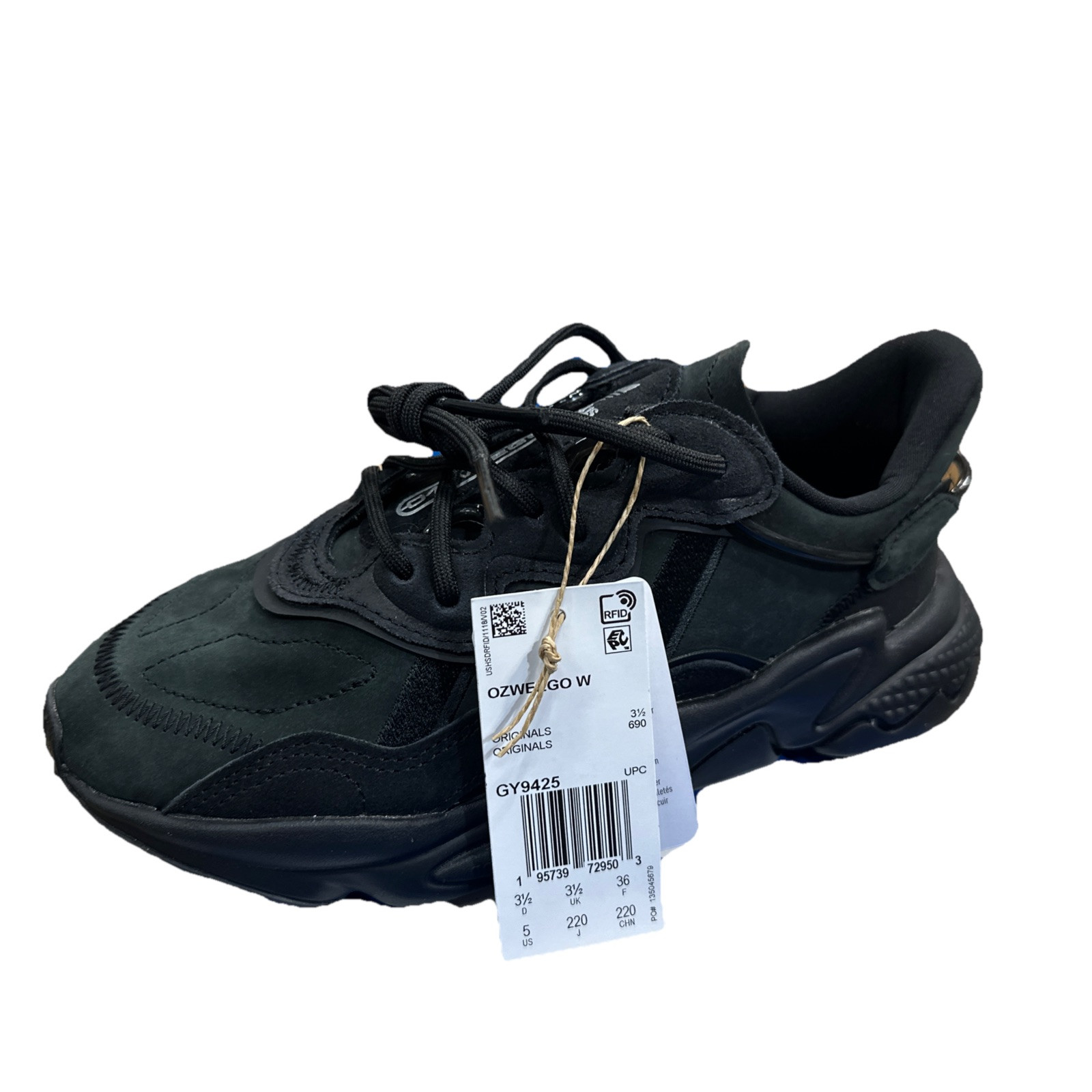Adidas Originals Ozweego Zip Athletic Shoes Women Size 5 Sneakers