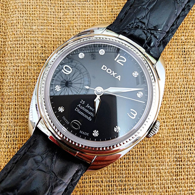 DOXA Modern Vintage D118 39mm Automatic Diamond Dial ETA 2671 Swiss Made
