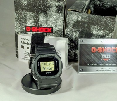 Casio G-Shock DW-5600BCE-1ER (mit CORDURA  Stoffband) ÖVP Und Papieren.