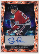 2023 2023-24 Leaf Metal Hockey Legends Crystal Orange #BASL1 Steve Larmer 2/6