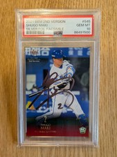SHUGO MAKI 2021 BBM 2ND #545 SILVER FOIL FACSIMILE RC Rookie PSA10 POP2