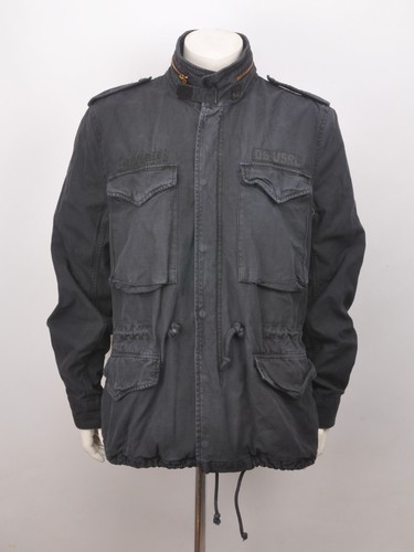 Ralph Lauren Denim Supply Black overdye USA FLAG m 65 military jacket XL