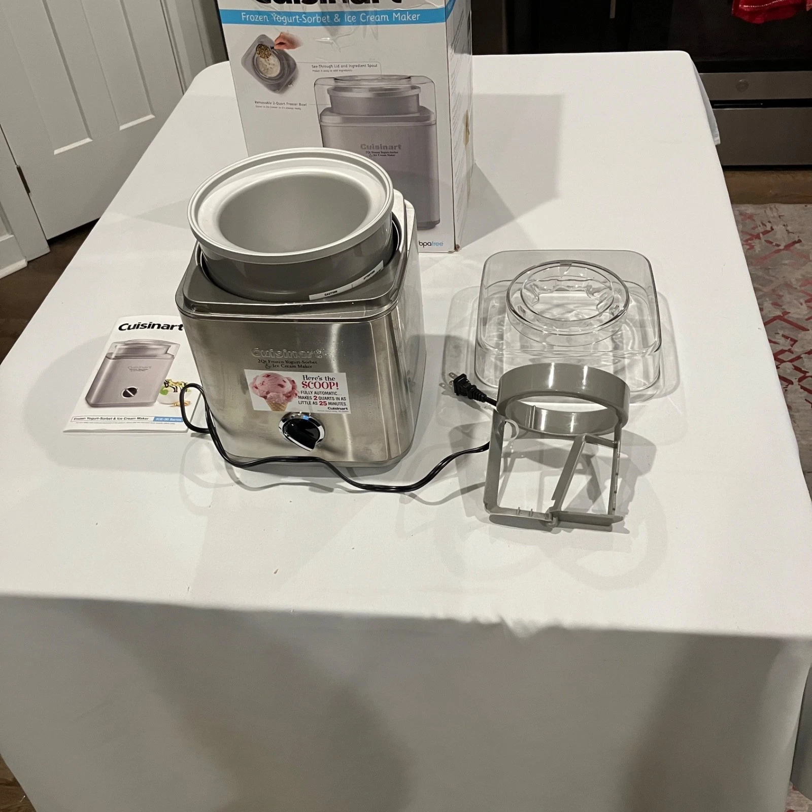Cuisinart Ice Cream/Yogurt/Sobet Maker ICE 30BPC1
Opens in a new window or tab
