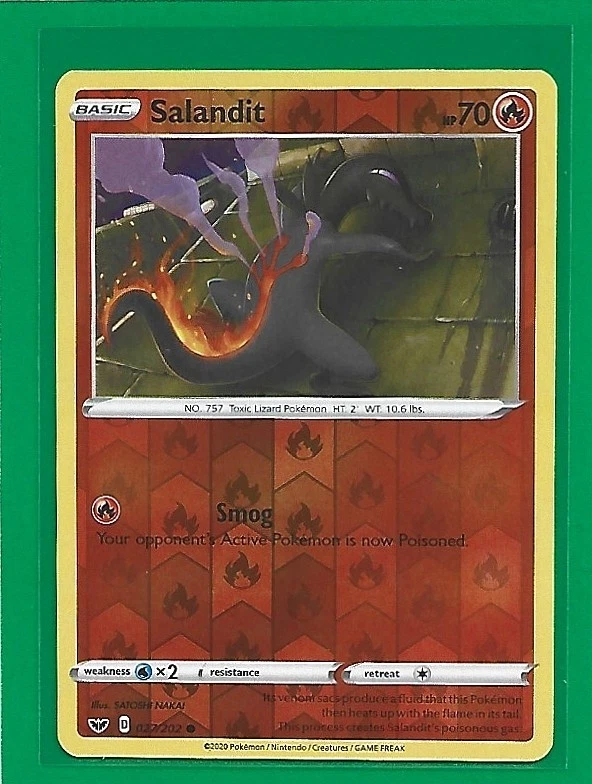 Salandit 027/202 Swsh01: Sword & Shield Reverse Holo - Image 1 of 2