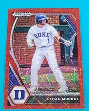 2021 Prizm Draft Picks Red Velocity Prizm #PDP147 Ethan Murray Duke Card O4