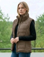 BF Blue Flame Damen Steppweste 38 Beige Taupe...