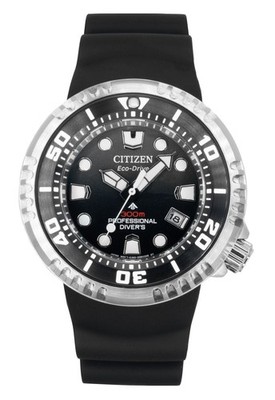 Citizen Promaster Solar Diver Black Dial Eco-Drive BN1024-01E 300M Herrenuhr