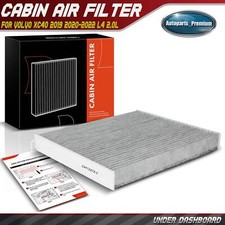Activated Carbon Cabin Air Filter for Volvo XC40 2019-2022 2.0L Under Dashboard