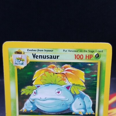 Venusaur 15/102 Lightly Played Holo Rare Base Set 1999