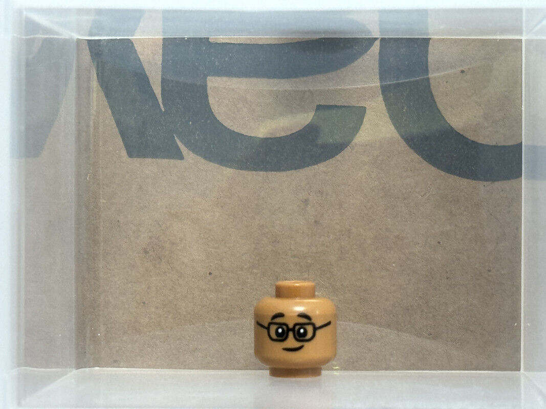 LEGO Parts - Medium Nougat Minifigure Head Dual Child Glasses - No 3626c - QTY 1