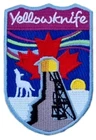 Yellowknife Patch (3") Iron-on Badge Travel Canada Souvenir Tourist Emblem Gift