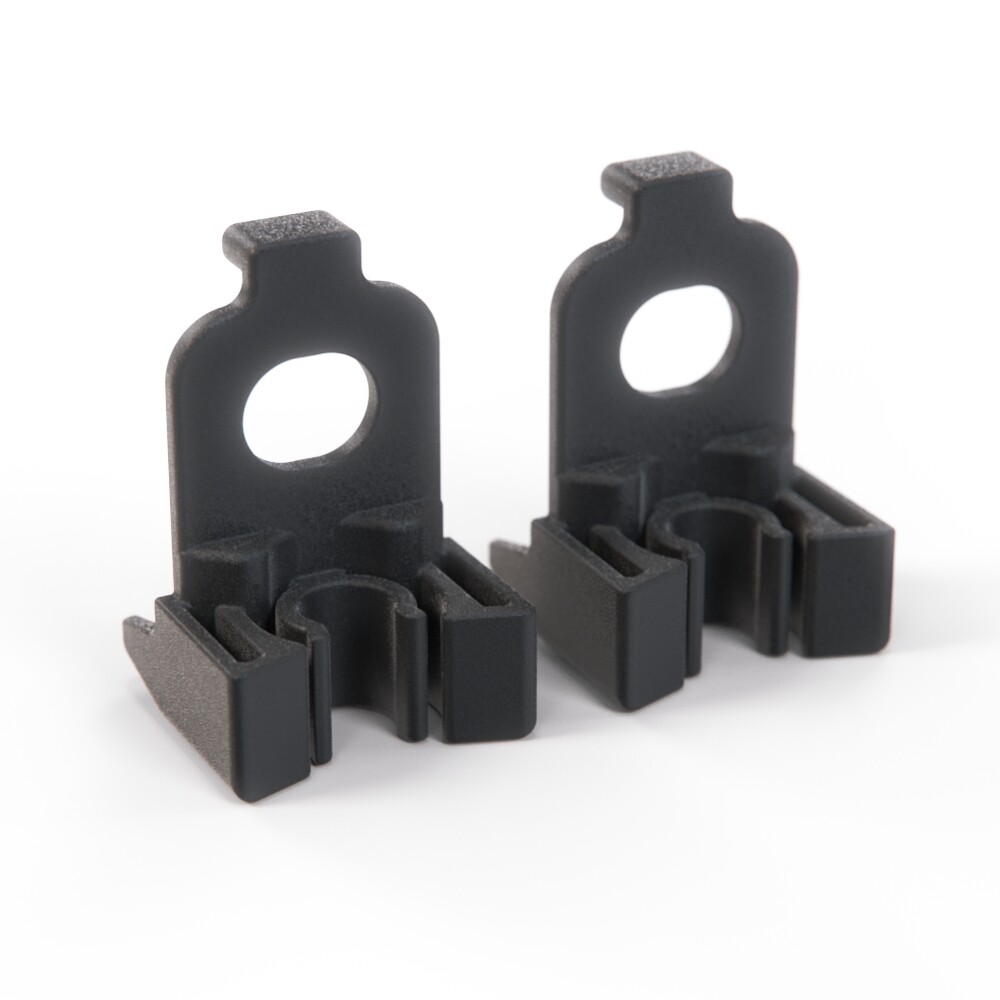 Parcel Shelf Cover Rear Holding Latch Set Of 2 Black fits for