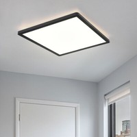 Deckenleuchte Deckenlampe Badezimmerleuchte Dimmbar Schwarz Led Wohnzimmerlampe