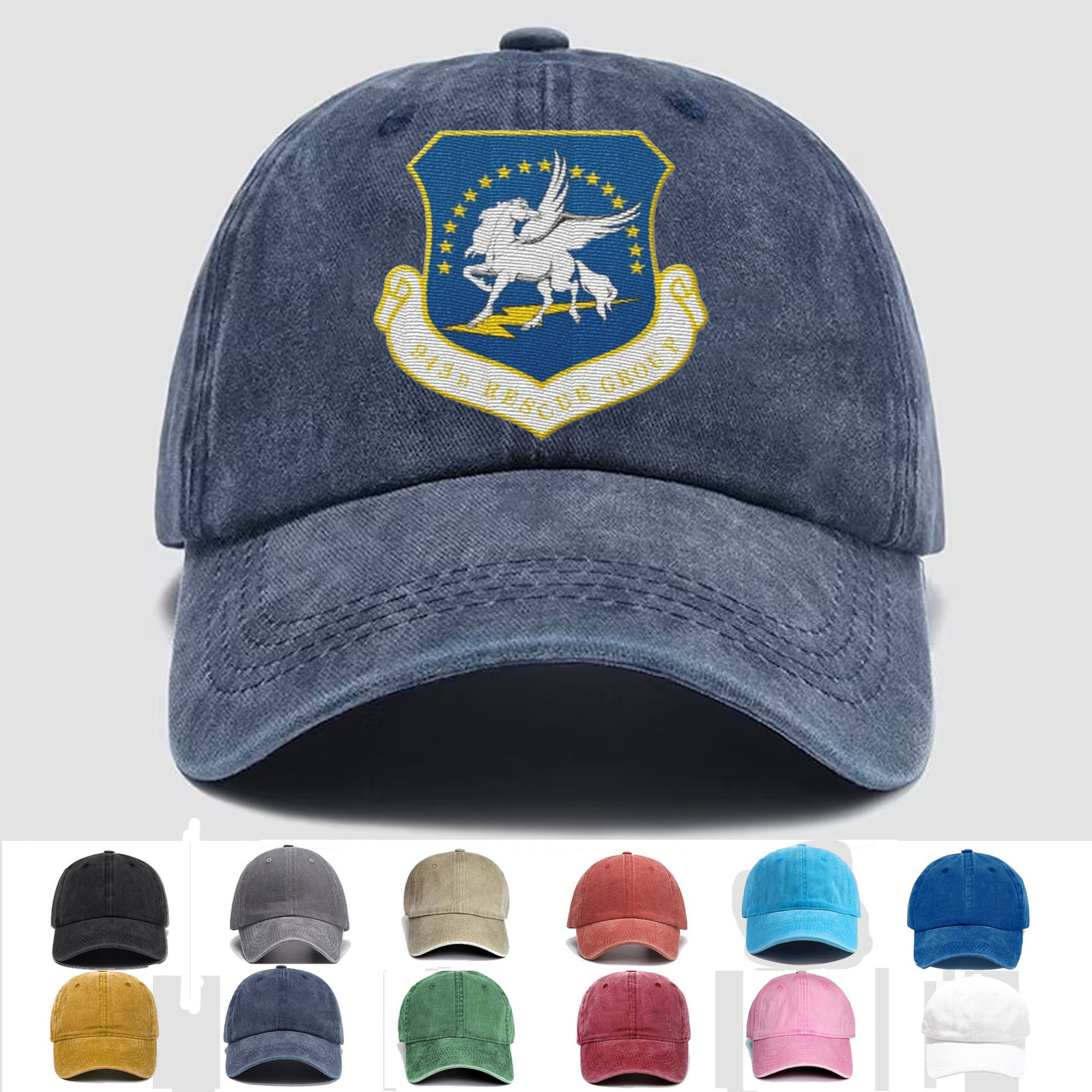 Custom Embroidered Hat 943rd Rescue Group, Veteran Cap, Trucker Hat, Gift Idea