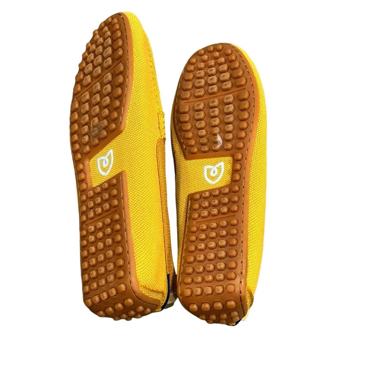ROTHY New Rothy\'s The Flat Yellow Knit Round Toe Slip On Loafers W299 main image 1