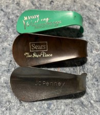 3- Vintage Sears, JCPenney, Mason Velvet -eez Shoe Horns