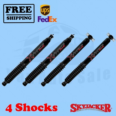 Skyjacker Black MAX Shocks 1-3.5''Fr 2-3.5 R Lift for Jeep Wrangler 4Dr 4WD 07-16