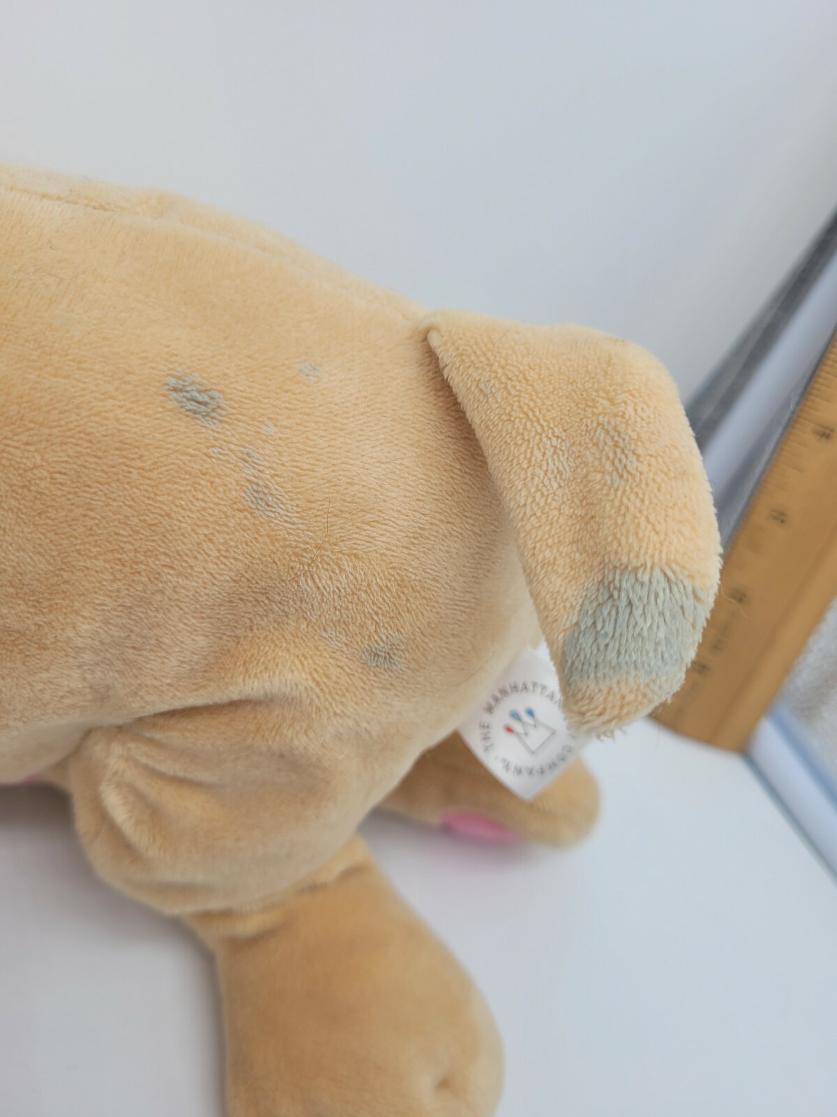 Manhattan Toy Nursing Nana Dog No Puppies Plush 2003 Tan Black