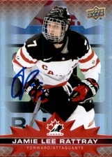 Jamie Lee Rattray Signed 2021-22 Upper Deck Tim Hortons Card Women PWHL Boston