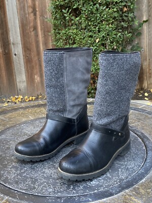 Ariat Chatsworth Waterproof Slouch Pull On Boots Leather Womens Size B 