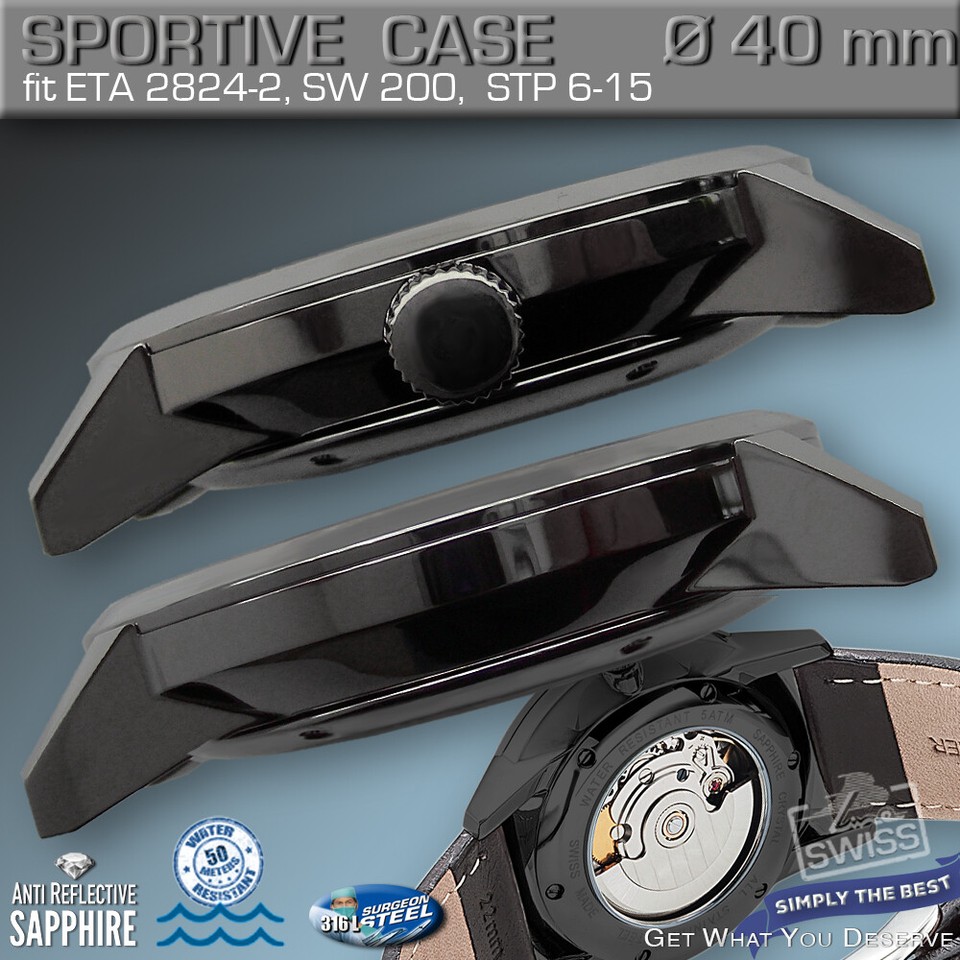 Mouvement De Montre STP Suisse - 100% Compatible ETA 2824-2 / SW200-1 - Squelette - Neuf (Origine Allemagne)
