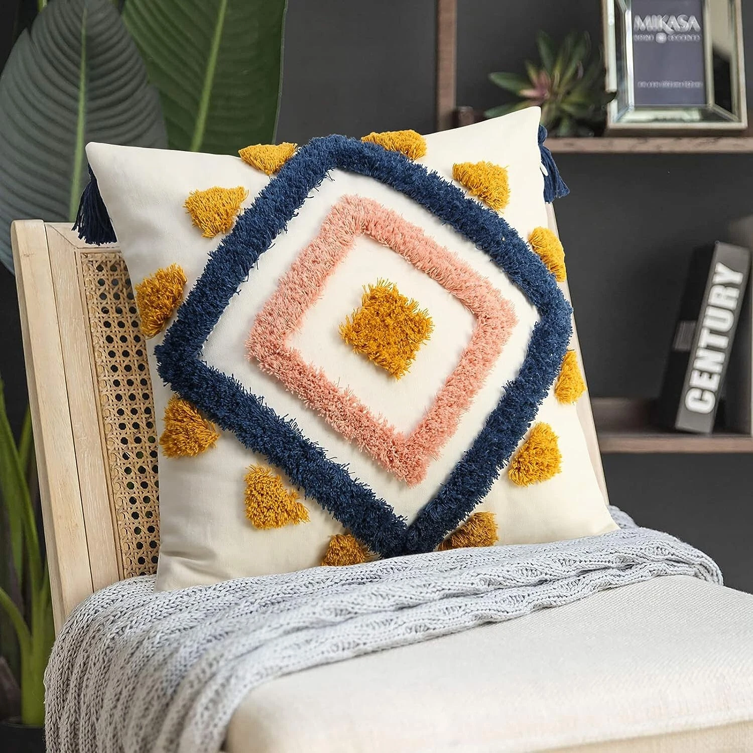 NEW Anthropologie Boho Abstract Tassel Throw Pillow Case Cover Sham - 18" x 18"
Opens in a new windo