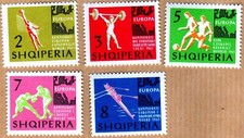 Albania 1963 MNH Mi 763/67 Complete Set European Championships