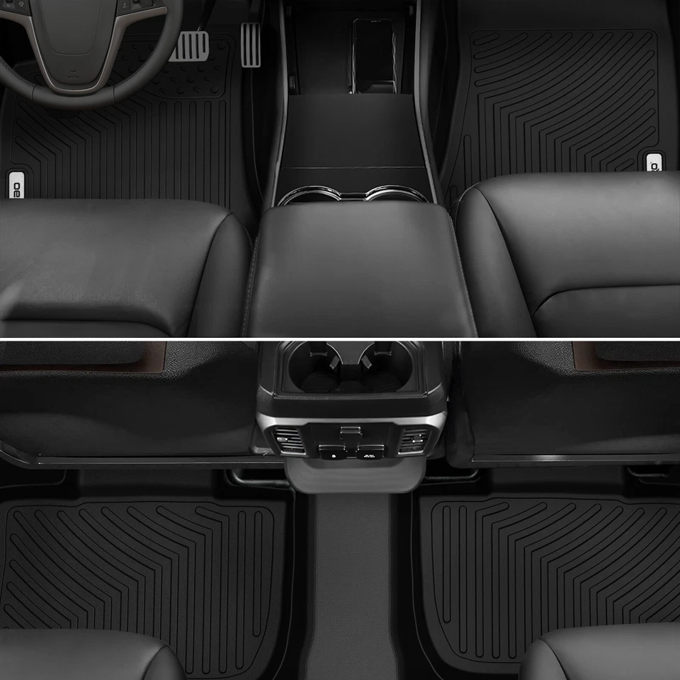 Floor Mats Liner for 2011-2023 Dodge Charger/Chrysler 300 RWD TPE 3D Molded Foto 4 de 4