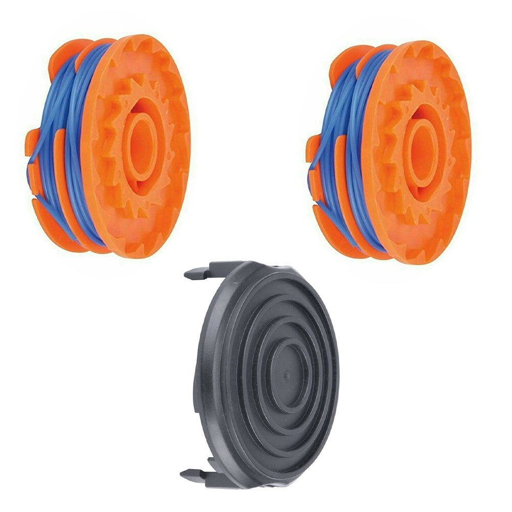Spools & Spool Cap Replacement For Ozito LTR529U For Worx WG119E Grass