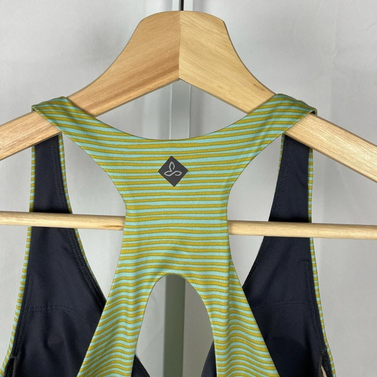 prana locano v-neck racerback sleeveless padded tank-top