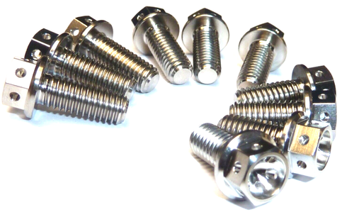 KIT BULLONI DISCO ROTORE FRENO ANTERIORE + POSTERIORE GAS 85 MC 2021-2025 TITANIUM RACE - Foto 8 di 12