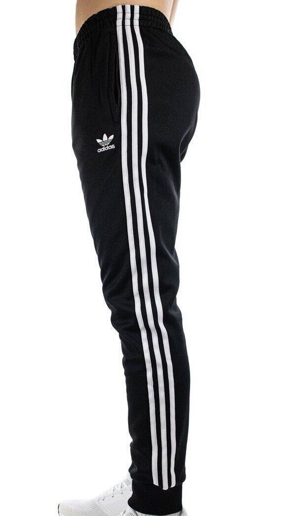 adidas Originals Track Pants Black Jogger Classic Retro Superstar Bottoms  Men | eBay