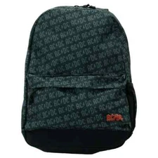 AC/DC Riff Raff Classic Backpack Bag - Black + Gray Lettering