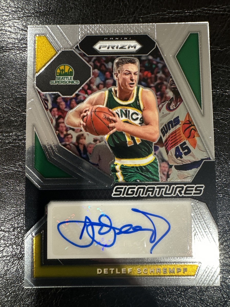2023-24 NBA Panini Prizm Detlef Schrempf Auto Signatures Seattle
