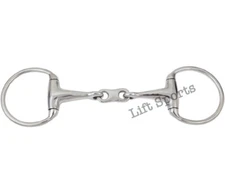 Horse Egg butt Snaffle Bit with French Link Mouth Piece Stainless Steel All size