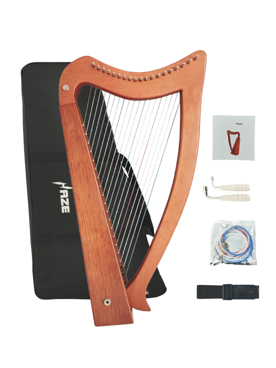 Haze WH19MHEQ 19-String Mini Harp with Equaliser | eBay
