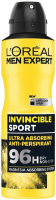 L'Oreal L'Oréal Loreal Men Expert Deo Spray Invincible Sport, 150 ml Deodorant