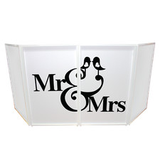 ProX XF-SMRMRS20X2 2 Mr and Mrs Facade Enhancement Scrims Black Script on White