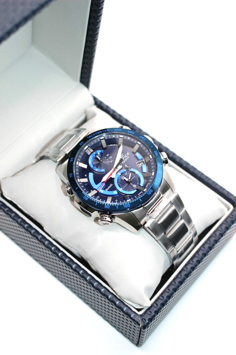 Casio EDIFICE EQB-900DB-2AJF Blue Dial Bluetooth Solar Analog Men