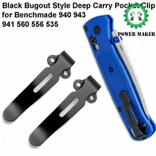 2PACKS Black Deep Carry Pocket Clip for Benchmade 940 535 941 560 556 535 US