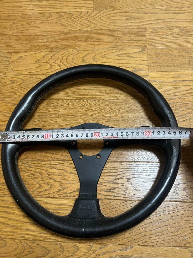 NARDI GARA3 TYPE 0 Steering Wheel Black About 360mm JDM Used | eBay