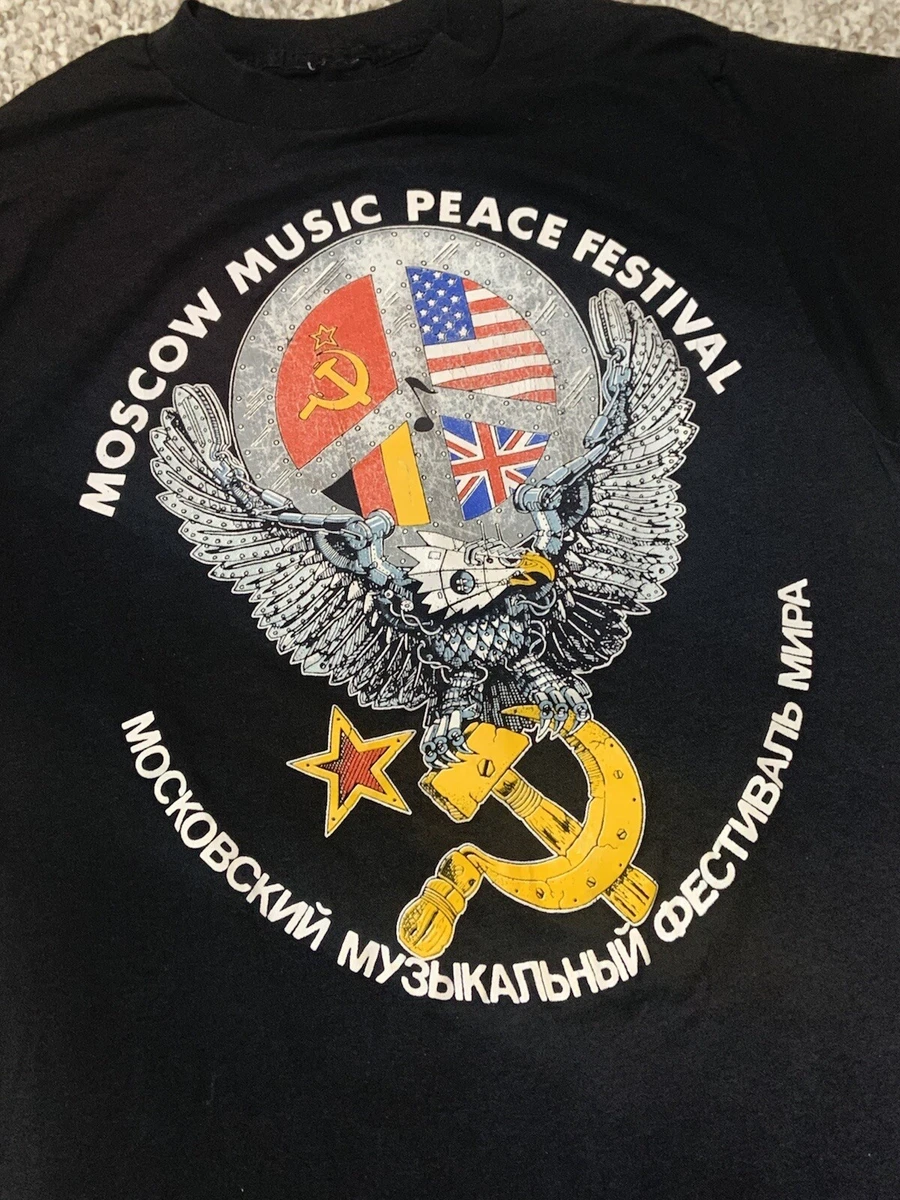 Moscow Music Peace Festival 1989 Tour Shirt-L Vintage | eBay