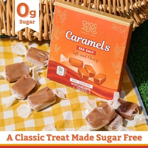 Sugar Free Caramel Soft Chewy Candy Caramels Candies Low Carb All